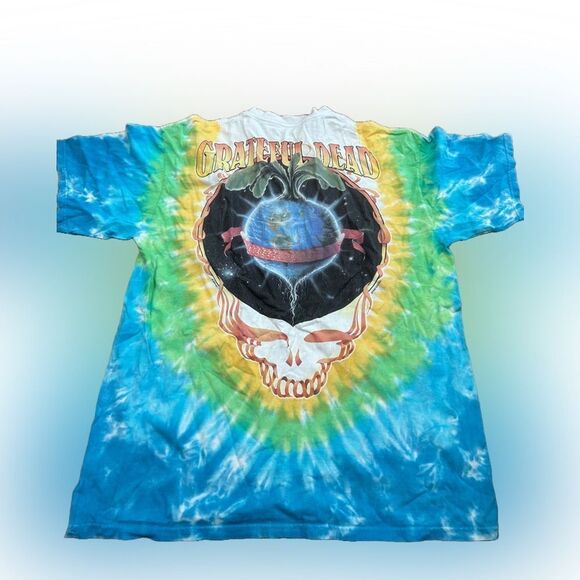 Vintage Liquid Blue 1998 Grateful Dead Keep it Green Band Tshirt - Picture 2 of 9